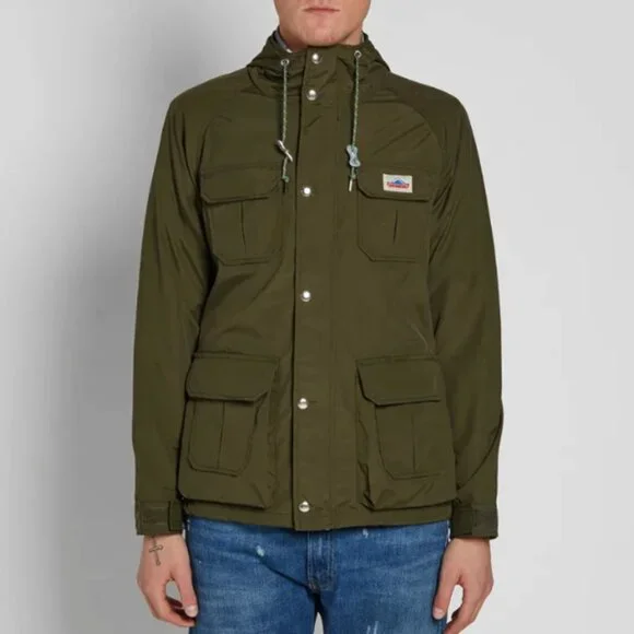 Mens Penfield Vassan Mountain Parka Jacket in Olive Green S - pocket flaw - Picture 2 of 9